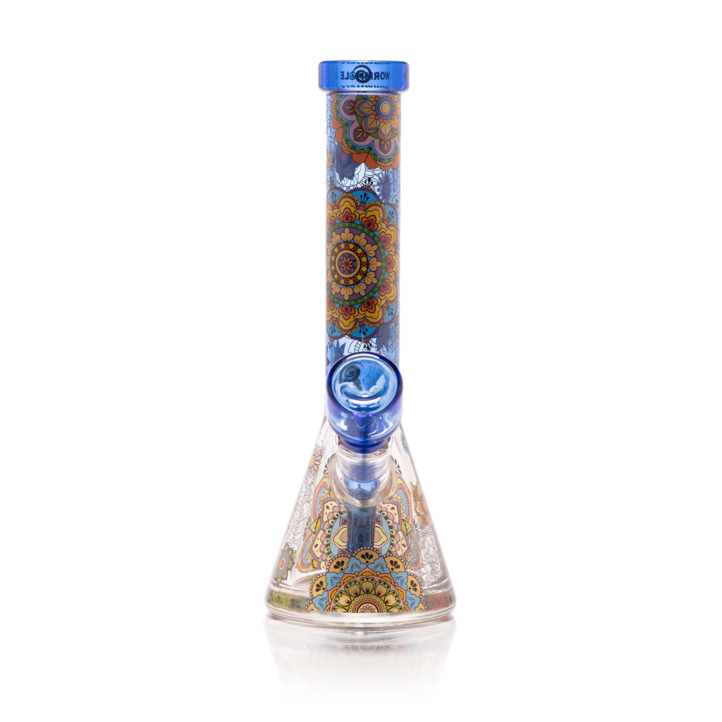 WormHole Glass-Mandala Myriad Mini (Light Blue)