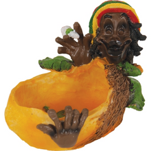 Load image into Gallery viewer, Rasta Jamaican Man-Polyresin Ashtray Decoration
