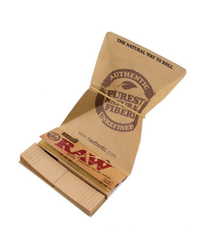 Raw Classic Natural Unrefined Rolling Papers/Tips/Tray - Artesano