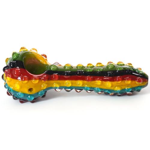Marble and Rasta Hand Pipe 6