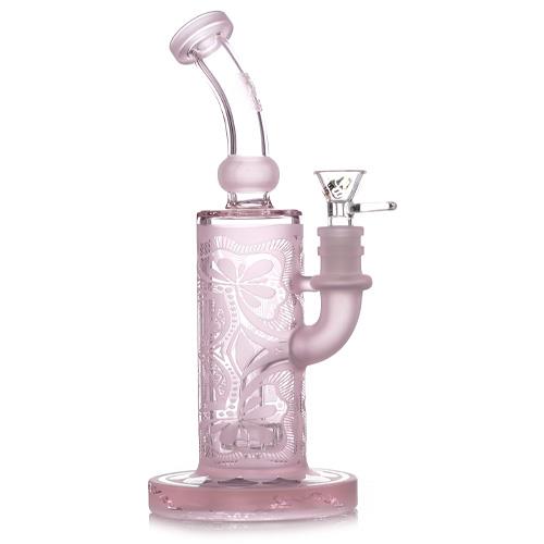 6B Glass Frosted Colored Water Pipe 9.5