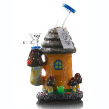 Load image into Gallery viewer, 6B Glass Mushroom House Water Pipe 8&quot;
