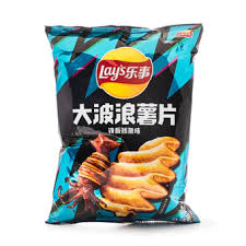 Lay's Deep Ridged Potato Chips, Sizzling Calamari Flavor