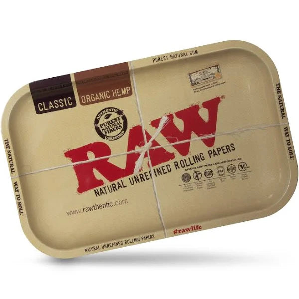 Large Raw Sign Metal Rolling Tray