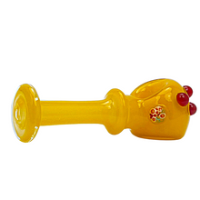 Load image into Gallery viewer, Headley Glass Art Yellow and Amber Spoon Hand Pipe
