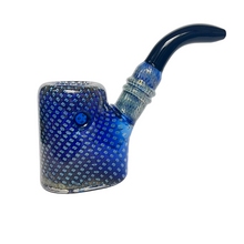 Load image into Gallery viewer, Bubble Trap Sherlock Style Glass Hand Pipe

