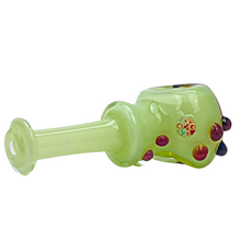 Load image into Gallery viewer, Headley Glass Art Slime and Amber Spoon Hand Pipe
