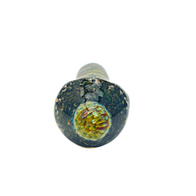 Load image into Gallery viewer, Black Speckled Hand Pipe with Implosion
