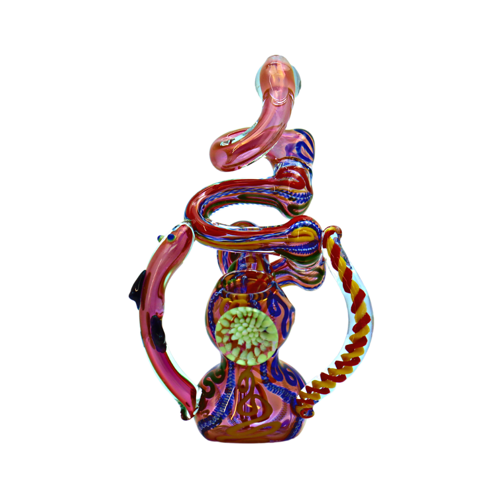 Pink Old School Tech Bubbler with Implosion and Horns