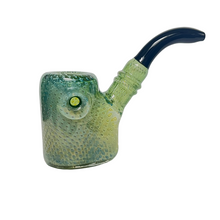 Load image into Gallery viewer, Bubble Trap Sherlock Style Glass Hand Pipe
