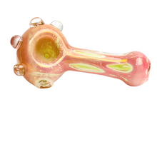 Load image into Gallery viewer, Pink Spotted Dichro Hand Pipe
