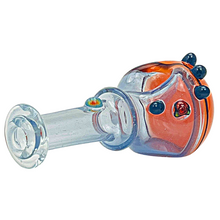 Load image into Gallery viewer, Headley Glass Art Purple and Orange Spoon Hand Pipe
