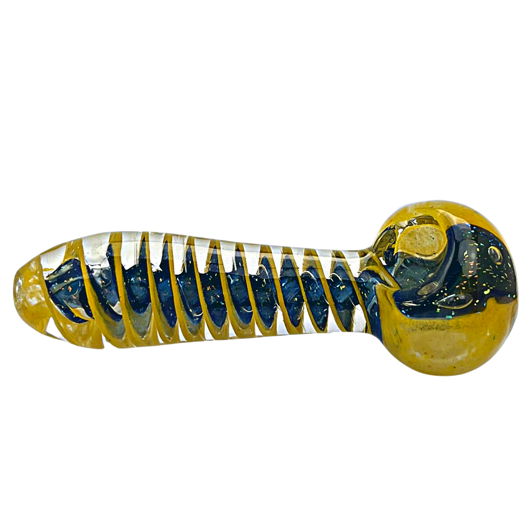 Yellow with Black Dichro Hand Pipe