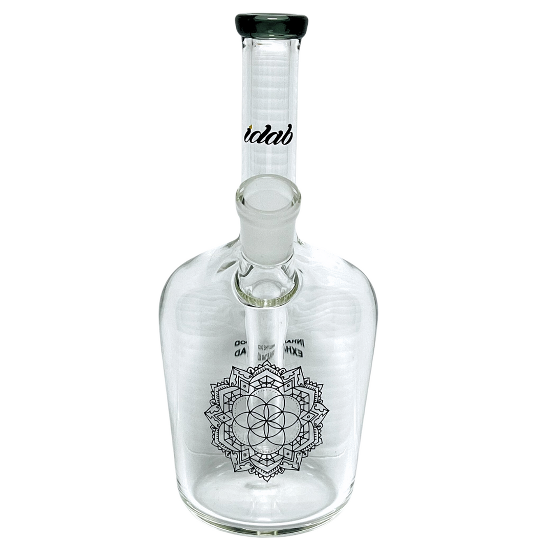 Copy of iDab Glass Medium Bottle w/Colored Lip-Gray