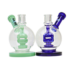 Load image into Gallery viewer, 14mm Tornado Glass Round Dab Rig with Fab Egg Perc
