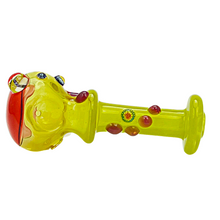 Load image into Gallery viewer, Headley Glass Art Yellow and Orange Spoon Hand Pipe

