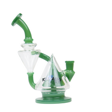 Load image into Gallery viewer, 14mm Tornado Glass Peak Recycler
