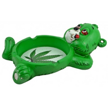 Load image into Gallery viewer, Smoking Bear Leaf Design Ashtray
