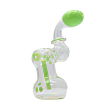 Load image into Gallery viewer, Clear Bubbler with Slime Accents
