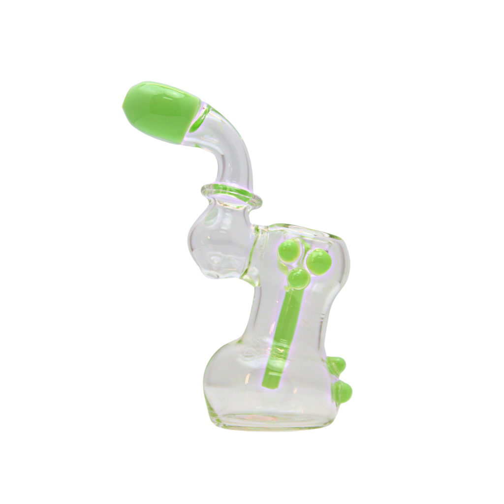 Clear and Lime Accent Bubbler