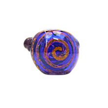 Load image into Gallery viewer, Brilliant Blue Hand Pipe with Swirl
