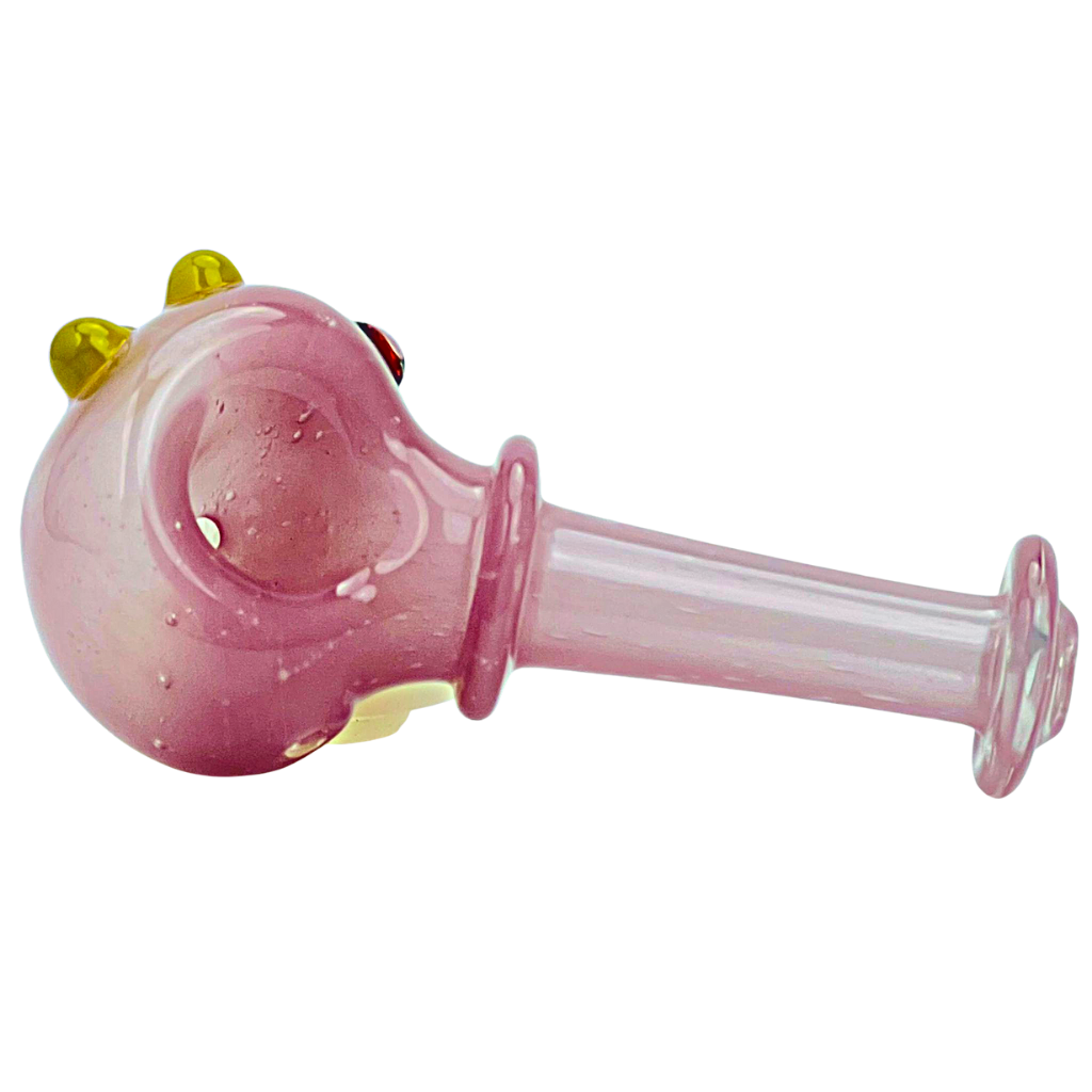 Headley Glass Art Pink Spoon Hand Pipe