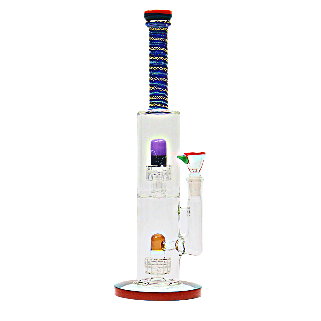 Multi-Colored Double Chamber Straight Tube