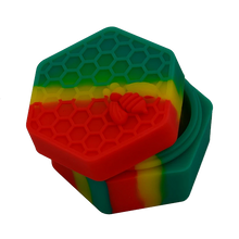 Load image into Gallery viewer, 4&quot; Hexagonal Silicon Wax Container
