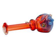Load image into Gallery viewer, Headley Glass Art Amber and Purple Spoon Hand Pipe

