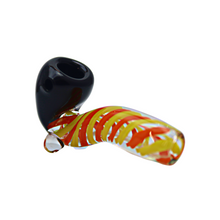 Load image into Gallery viewer, Orange and Yellow Swirl Hand Pipe
