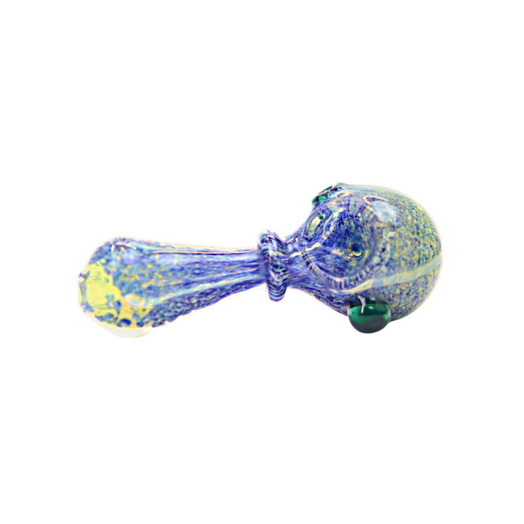 Blue Frittered Spoon Hand Pipe