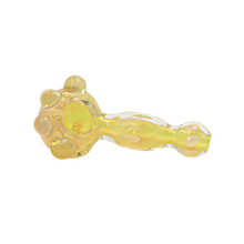 Load image into Gallery viewer, Peach Fumed Hand Pipe with Marbles
