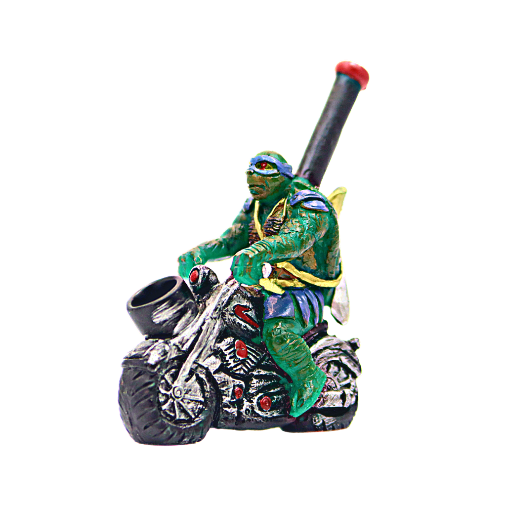 TMNT On a Motorcycle Bubbler