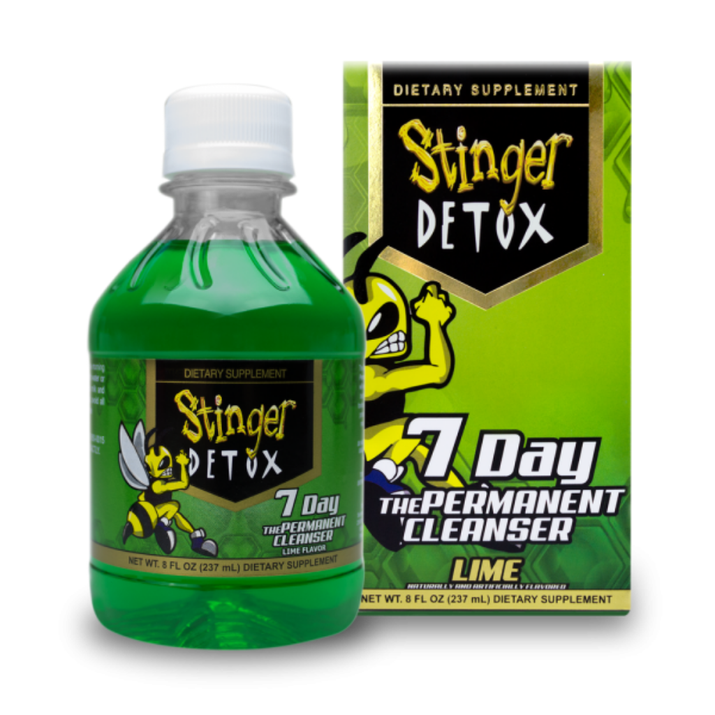 Stinger Detox 7-Day Permanent Cleanser Drink – Lime Flavor – 8 FL OZ