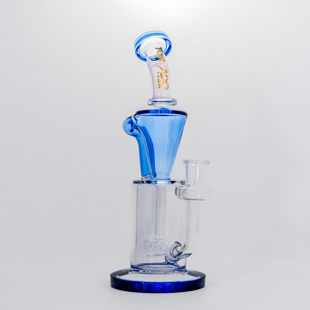 Tornado Glass-14mm Klein Recycler-Blue