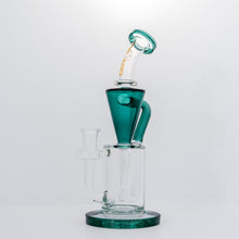 Load image into Gallery viewer, Tornado Glass-14mm Klein Recycler-Teal
