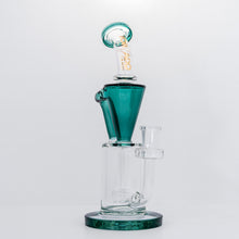 Load image into Gallery viewer, Tornado Glass-14mm Klein Recycler-Teal
