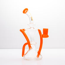 Load image into Gallery viewer, Tornado Glass-14mm HourGlass Recycler-Orange
