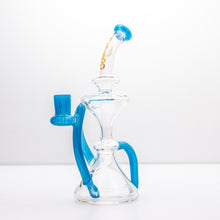 Load image into Gallery viewer, Tornado Glass-14mm HourGlass Recycler-Blue
