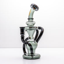 Load image into Gallery viewer, Tornado Glass-14mm Split Recycler-Black
