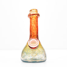 Load image into Gallery viewer, 14mm Handle Glass Red and Blue Frittered Dab Rig
