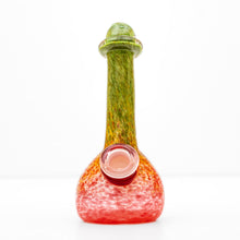 Load image into Gallery viewer, 14mm Handle Glass Red, Yellow and Green Frittered Dab Rig
