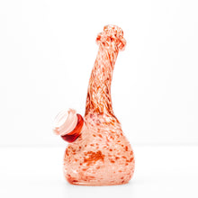 Load image into Gallery viewer, 14mm Handle Glass Red and White Frittered Dab Rig
