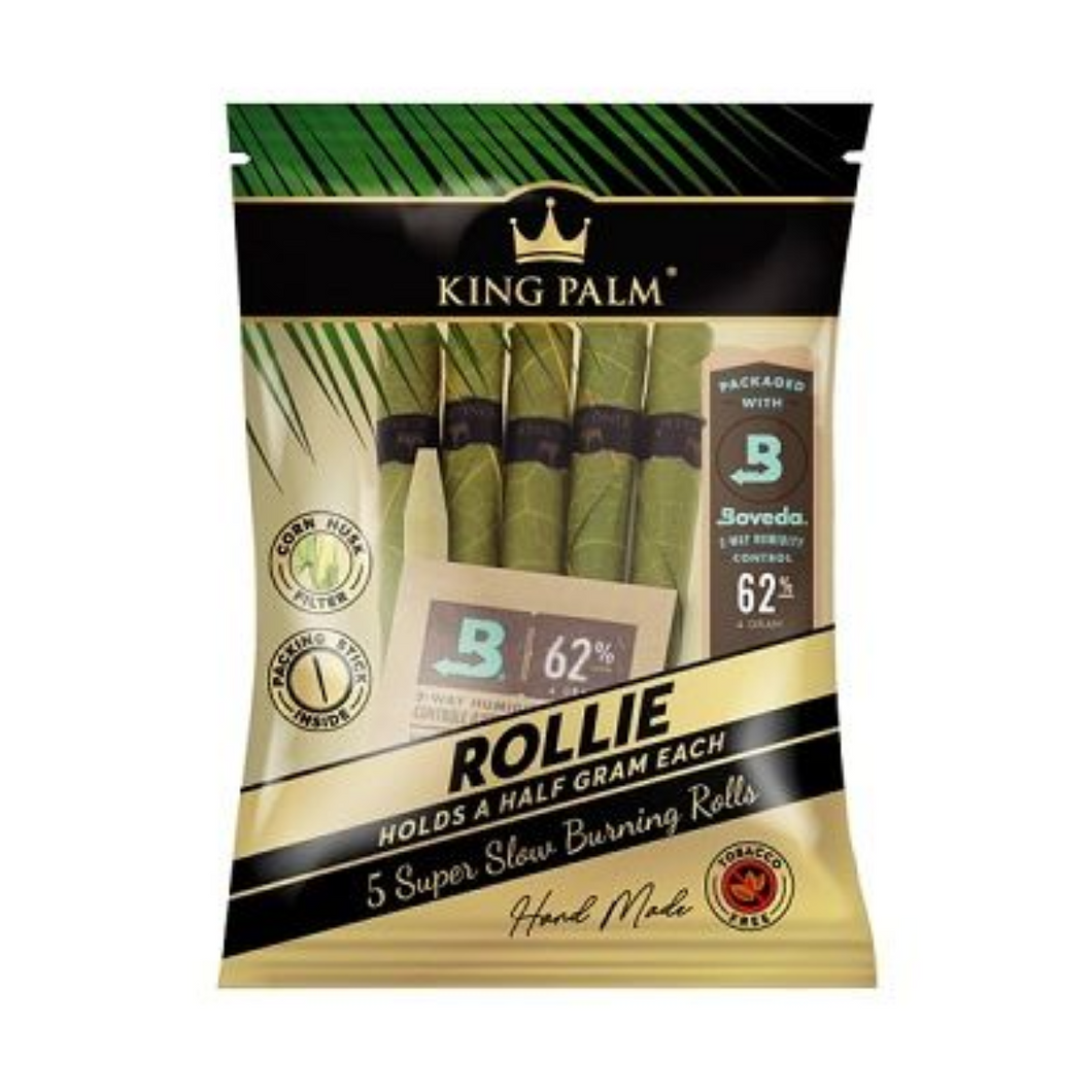 King Palm Rollie - Half Gram Real Leaf Rolls - 5 Pack