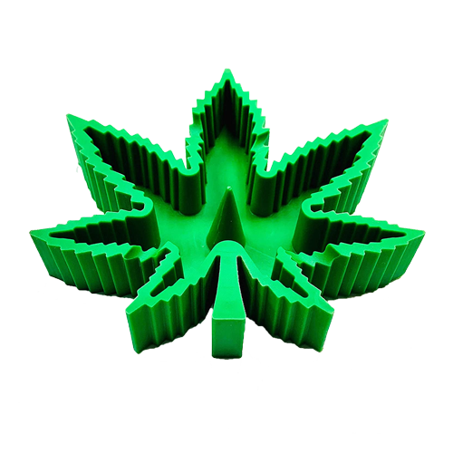 Silicone Marijuana Leaf Ashtray Unbowler
