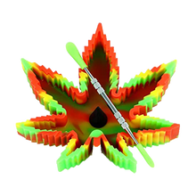 Load image into Gallery viewer, Silicone Marijuana Leaf Ashtray Unbowler
