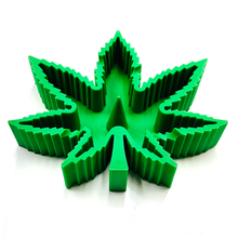 Load image into Gallery viewer, Silicone Marijuana Leaf Ashtray Unbowler
